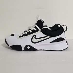 Nike Air Diamond Varsity Turf Baseball Shoes Men's White/Black Size 10.5